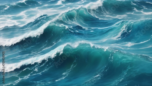 "Dreamy Ocean Waves: Abstract Blue, Aqua, Teal Texture Mimicking the Fluidity of Water. A Captivating Blue and White Water Wave Web Banner, Offering a Graphic Resource and Tranquil Background for Ocea