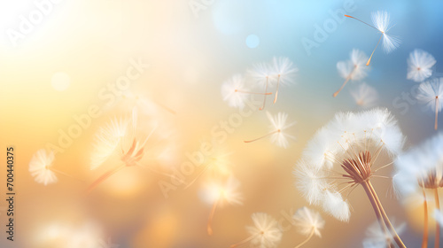 Whispers of Nature  A Dreamy Dandelion s Captivating Closeup in the Soft Embrace of Spring