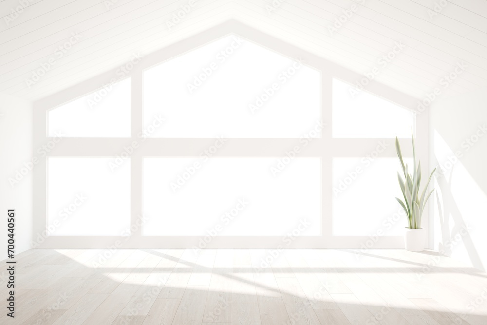 Obraz premium Modern interior design. 3D illustration