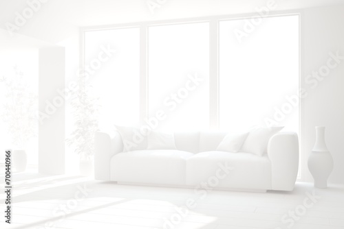 Modern interior design. 3D illustration
