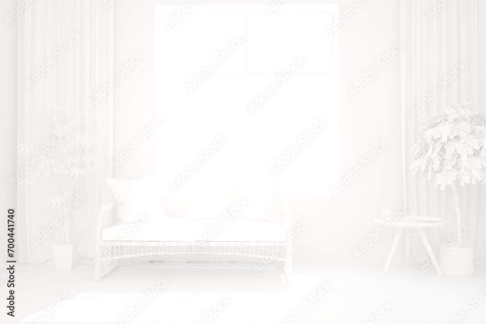 Fototapeta premium Modern interior design. 3D illustration