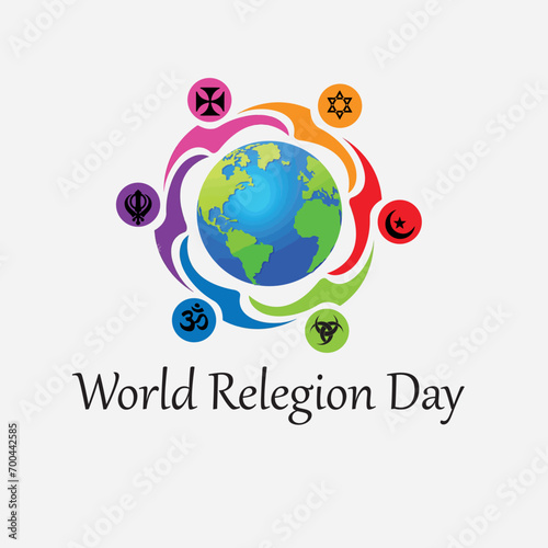 World Religion Day vector file