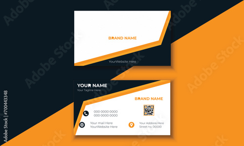 Creative and modern business card template. Modern and Clean Business Card Template.  double sided business card template design. style Elegant Whit background.
