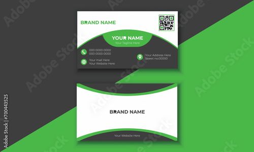 Creative and modern business card template. Modern and Clean Business Card Template.  double sided business card template design. style Elegant Whit background.