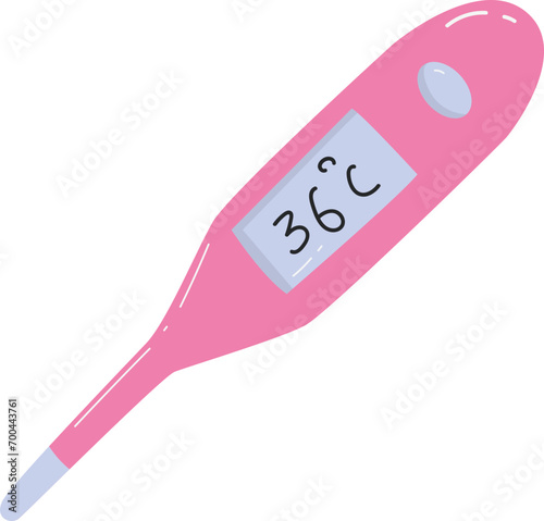 healthcare thermometer doodle style