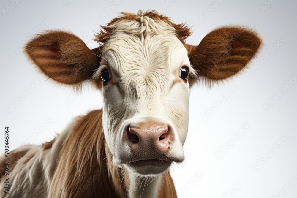 Close up photo of a jersey cow