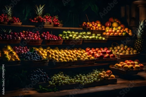 different fruits in the market