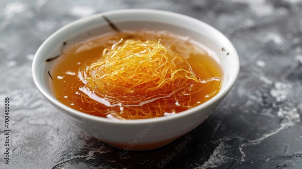 A white bowl filled with a mixture of food. Can be used for various culinary and cooking-related concepts