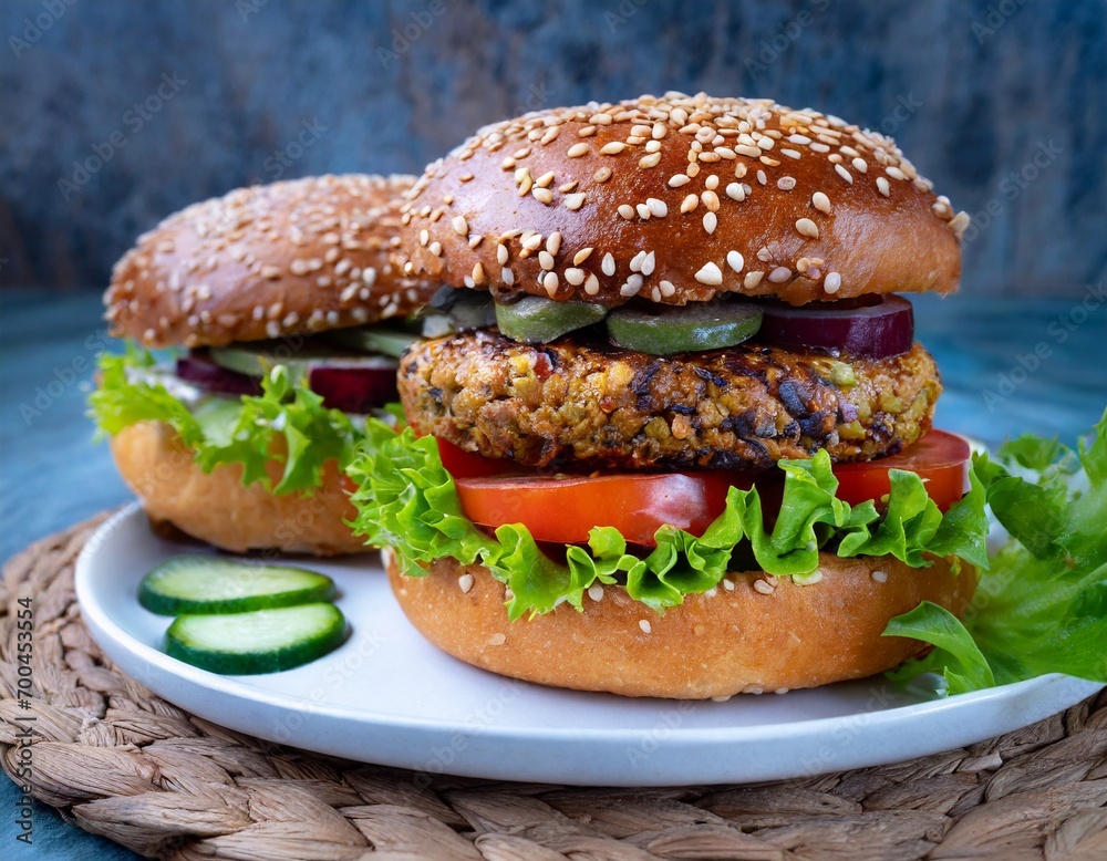vegetarian hamburger vegetarian hamburger