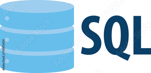 SQL Database Icon Logo Design UI or UX App