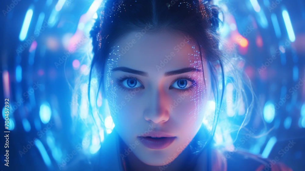Image of a girl from the future. Image of a girl from the future.