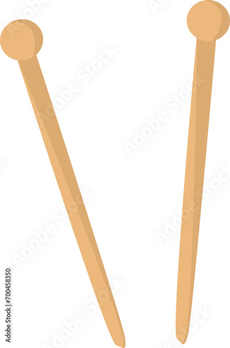 needle equipment textured illustration 