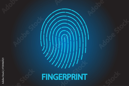 Fingerprint scan provides security access with biometrics identification. 