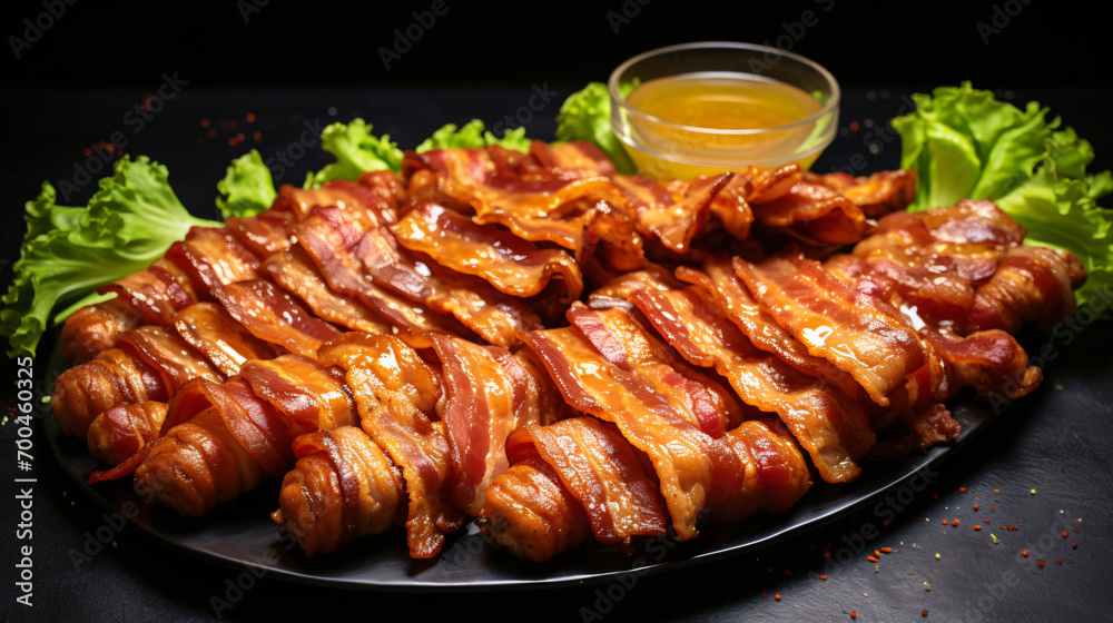 Keto bacon twists platter
