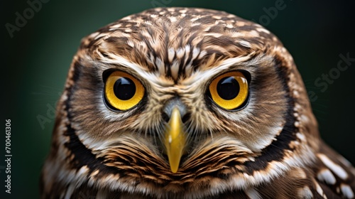 A close-up of a Little Owl © Fly Frames