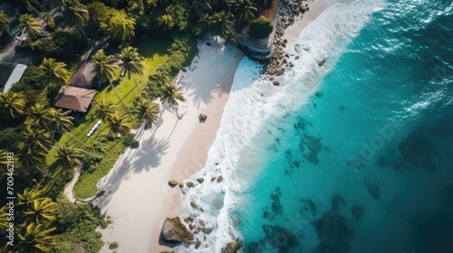 Aerial view of tropical beach © Fly Frames