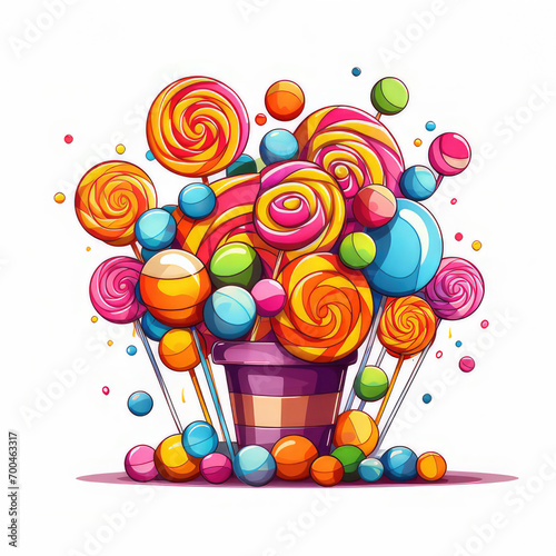 Colorful Lollipop Candies