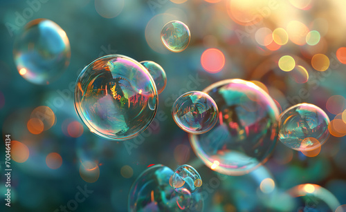 Abstract background with soap bubbles © Curioso.Photography