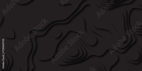 Abstract black paper cut style design.abstract vector seamless pattern with shadows Trendy contemporary design.abstract papercut and multi layer cutout pattern pattern on vector design illustration. photo