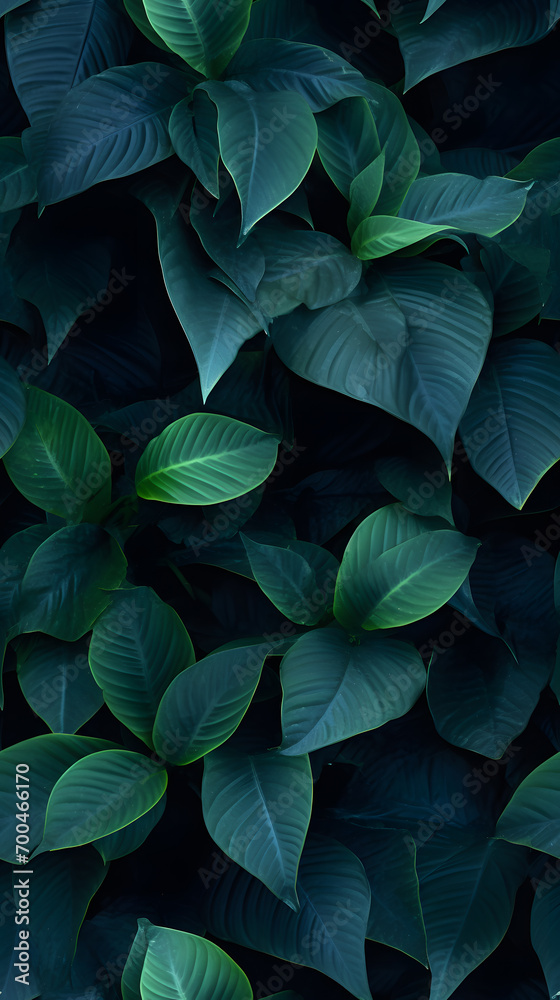 leaves nature background, closeup leaves texture, tropical leaves, seamless pattern