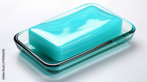 plastic soap dish on white background. © 121icons