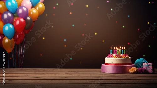 Happy birthday banner   copy space 