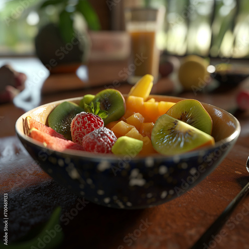 Nourishing Beginnings: Steel-Cut Oats with Sliced Peaches, Almond Butter, and Unsweetened Almond Milk, Perfect for a Healthy Day Ahead