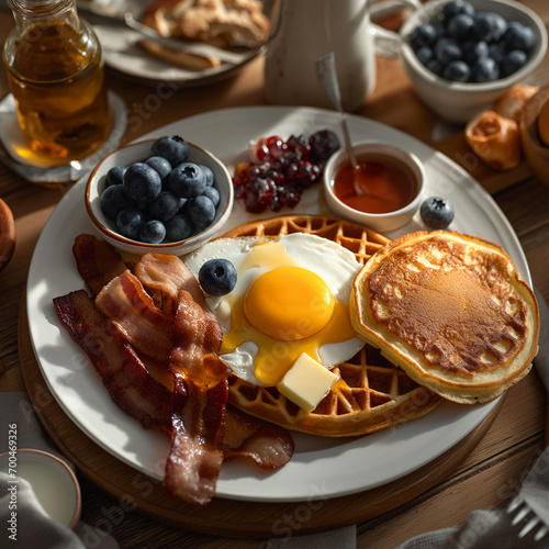Wholesome Morning: Quinoa Breakfast Bowl with Skim Milk, Sliced Bananas, Walnuts, and a Hint of Maple Syrup