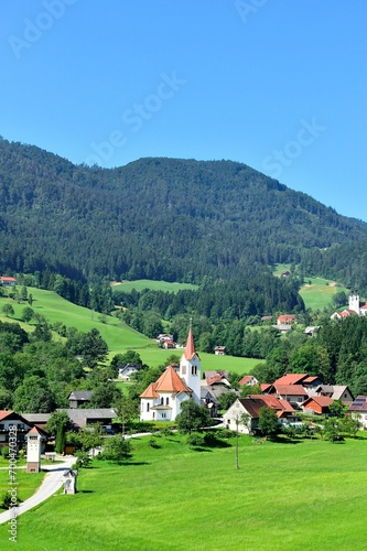 Beautiful Scene in Slovenia Countryside