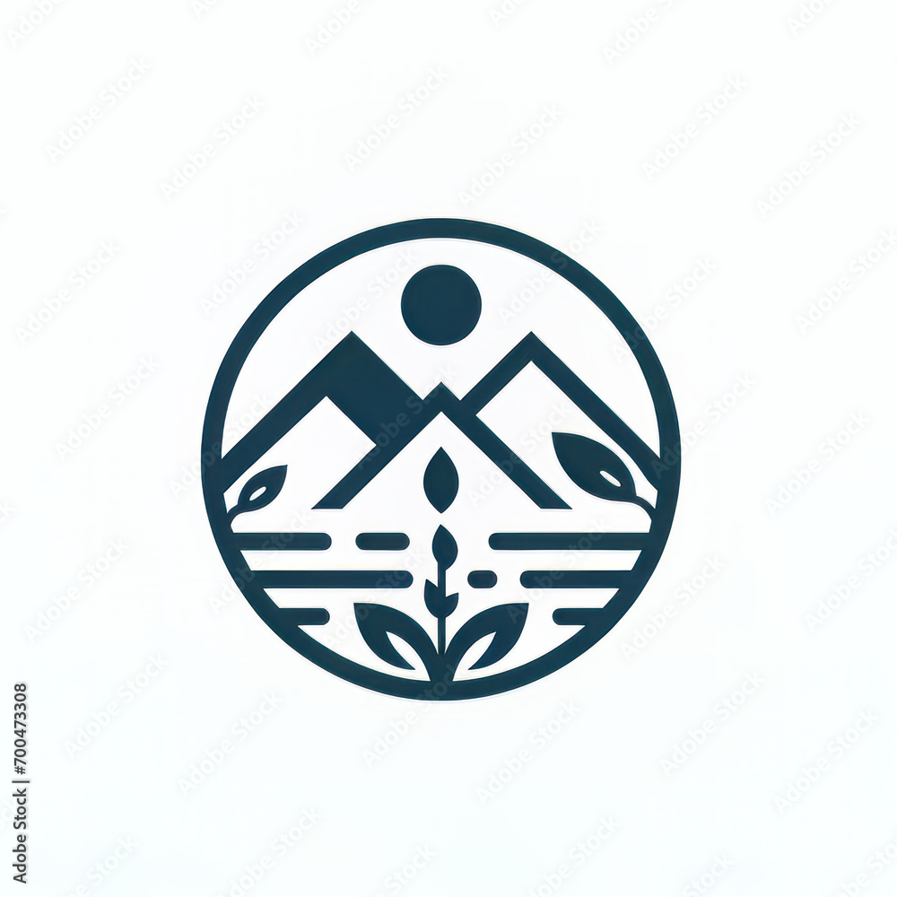 Eco Harmony: Minimalist Nature and Environment Logo Eco Harmony: Minimalist Nature and Environment Logo