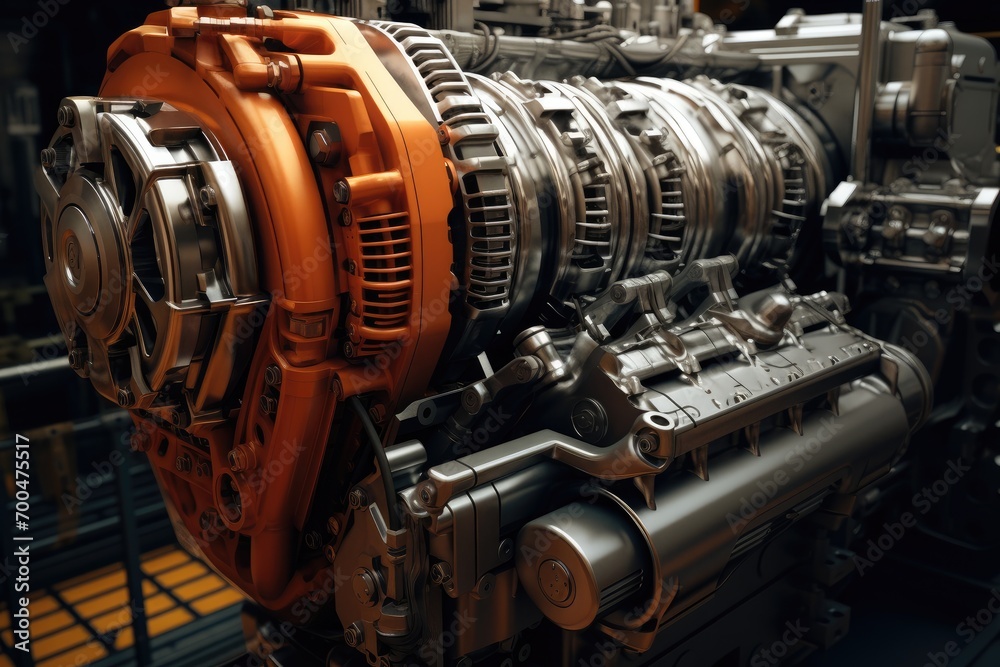 Inside of an engine. Generative AI. Inside of an engine. Generative AI.