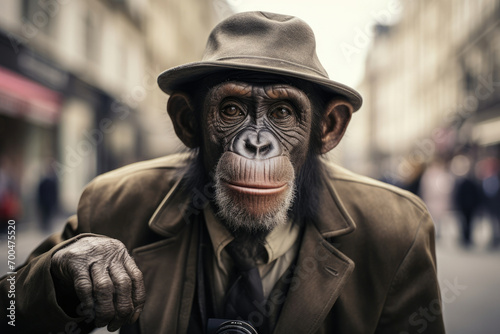 Face ape animal mammal nature portrait primate wild monkey wildlife