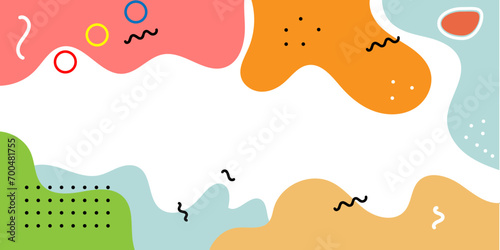 Abstract pop art background with wave pattern and twisting dot. Vector pattern. Color wave template and presentation design