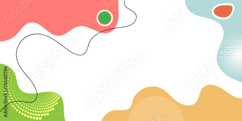 Abstract pop art background with wave pattern and twisting dot. Vector pattern. Color wave template and presentation design