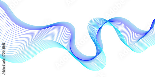 Abstract flowing wave lines background. Design element for technology, science, modern concept vector illustration