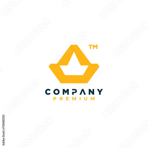 Free Download initial letter a crown logo design vector - GFXLoad
