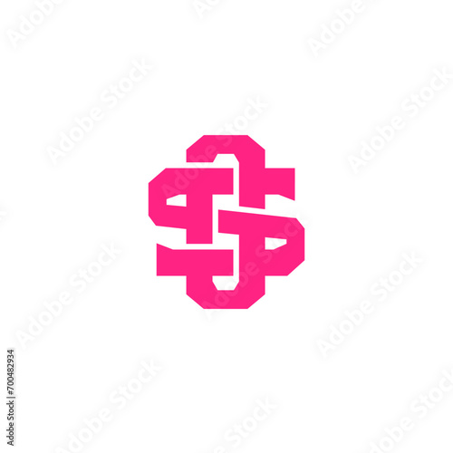 initial letter so os monogram logo design