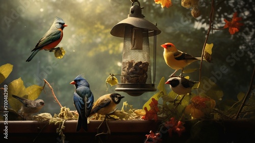 bird on a feeder © Balqees