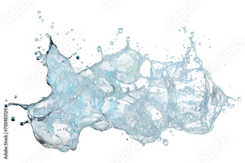 Separated Liquid Water Division isolated on transparent background photo
