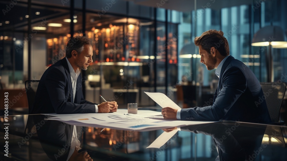 Two coworkers working together image wallpaper Two coworkers working together image wallpaper