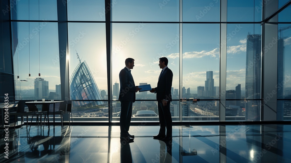 Business partners meeting image wallpaper Business partners meeting image wallpaper