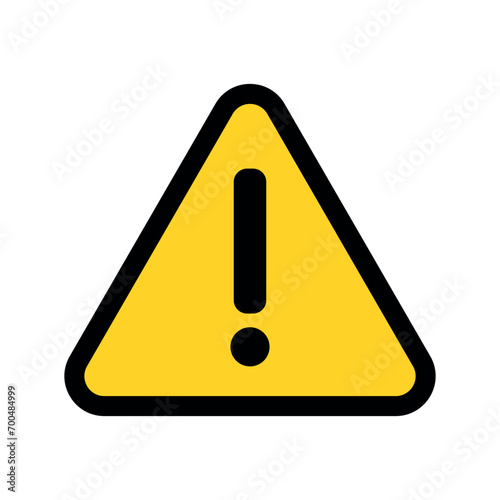 alert sign symbol vector glyph color icon