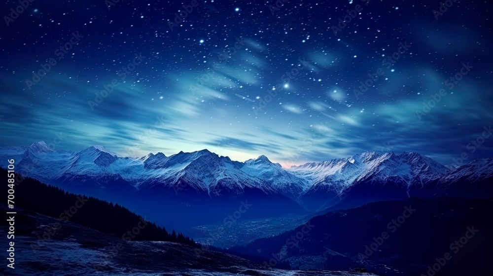 Night landscape with colorful Milky Way Beautiful mountain Starry sky with Milky Way Space background Night landscape with colorful Milky Way Beautiful mountain Starry sky with Milky Way Space background