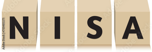 NISA title for wooden blocks
