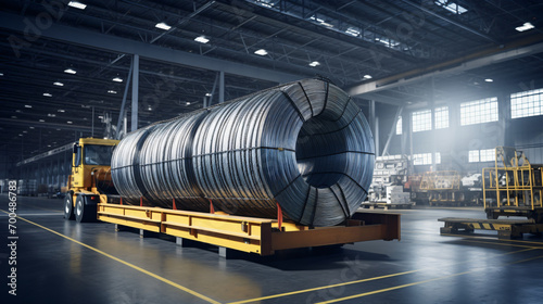 Transporting and handling steel coil wire