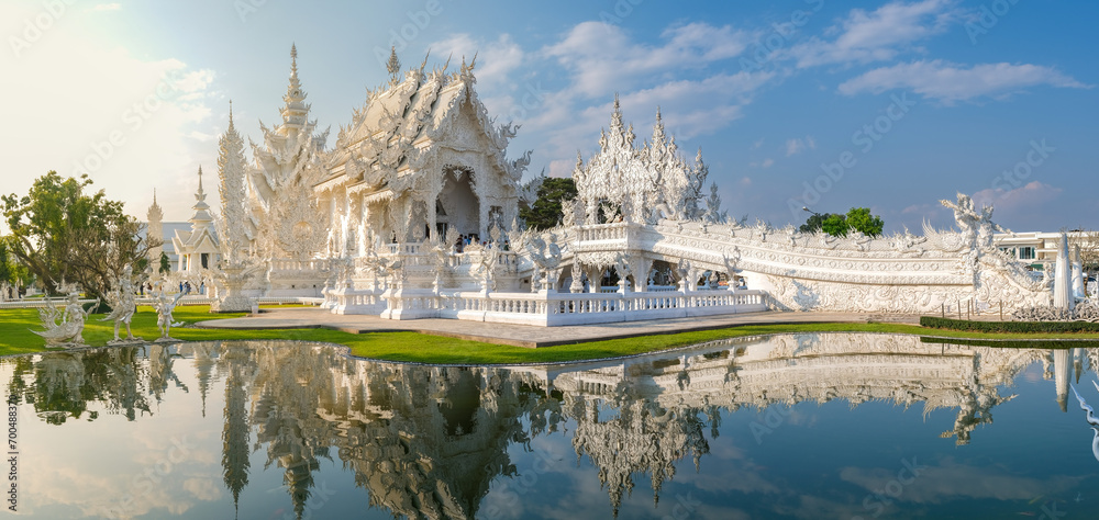 White Temple Chiang Rai Thailand, Wat Rong Khun, Northern Thailand. White Temple Chiang Rai Thailand, Wat Rong Khun, Northern Thailand.