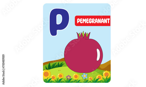 Alphabet cards for kids. Educational preschool learning ABC card with animal and letter cartoon vector illustration set. Flashcards with cute characters and english words placed in alphabetical order.