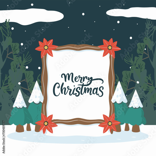 2d vector illustration colorful Christmas items frame and decoration with gifts accessories