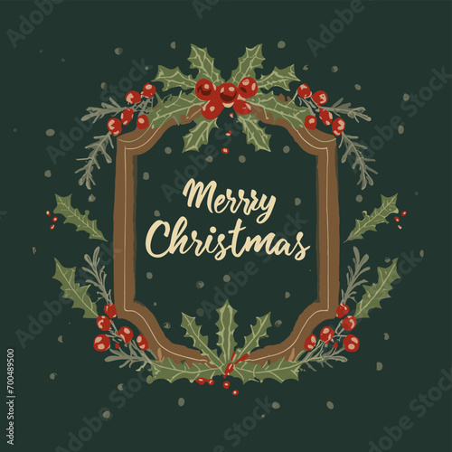 2d vector illustration colorful Christmas items frame and decoration with gifts accessories