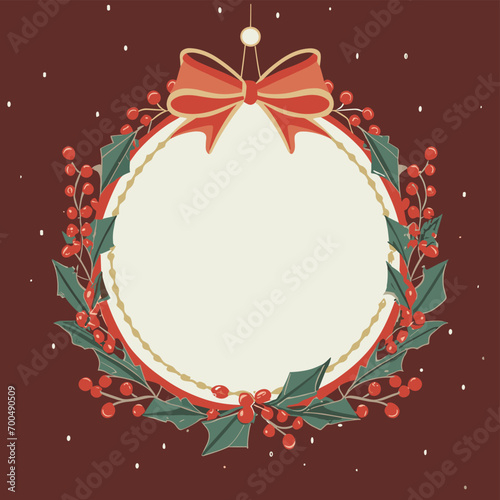 2d vector illustration colorful Christmas items frame and decoration with gifts accessories